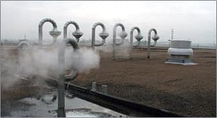 Industrial roof ventilation system with custom blowpipe exhaust vents